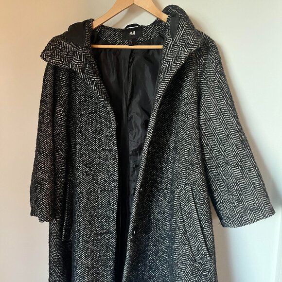 Chevron Print Peacoat - Picture 1 of 3
